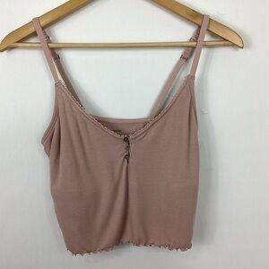Lucky Brand Cropped Tank Top Size Large